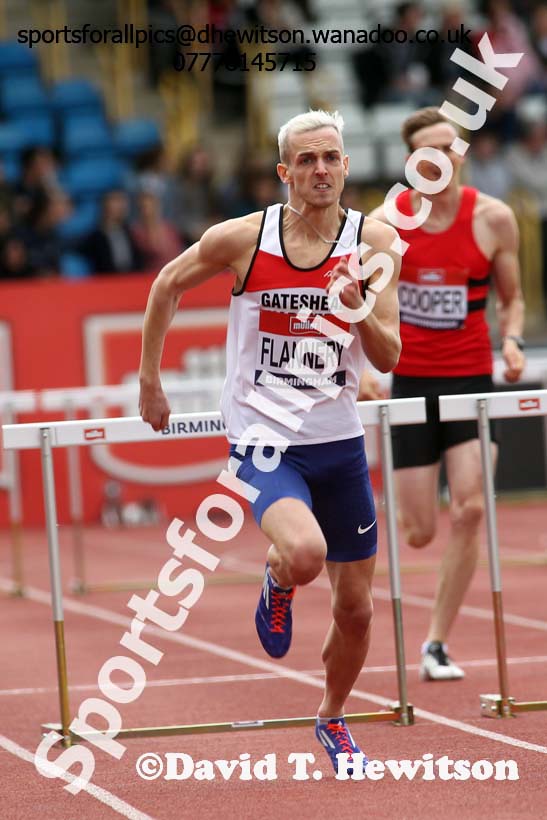 Mens 400 metres hurdles, British Championships, Birmingham. Photo: David T. Hewitson/Sports for All Pics